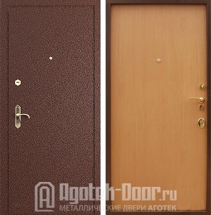 Металлическая дверь с порошковым покрытием и ламинатом