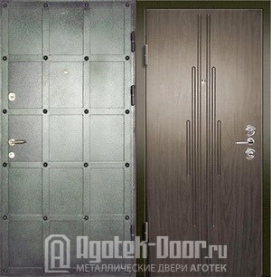 Дверь стальная входная Порошковое напыление - панель МДФ