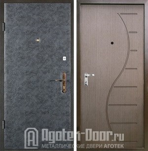 Дверь железная входная с панелью мдф и винилискожей