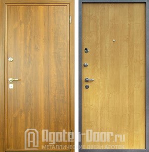 Дверь входная с отделкой ламинат
